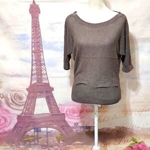 Express Women's Brown Knit Top